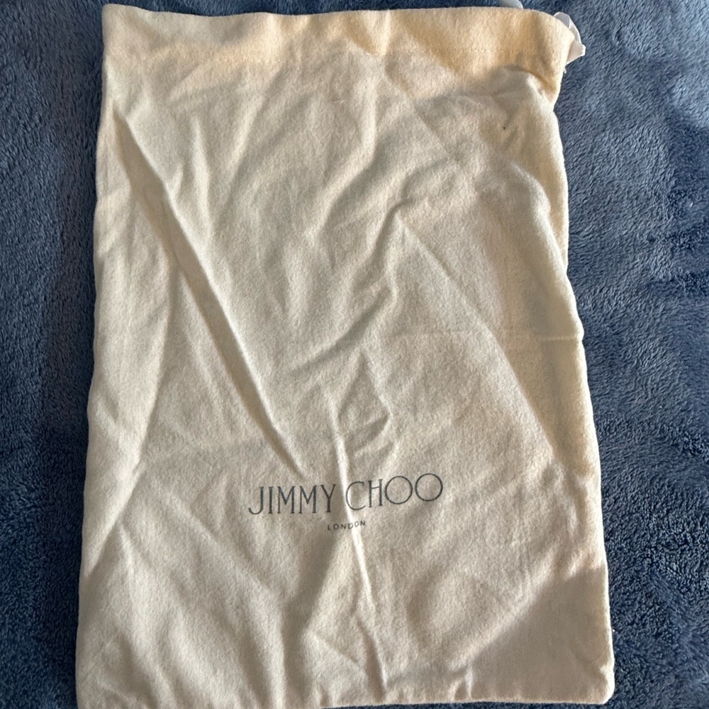 Jimmy Choo Cream Shoe Bag